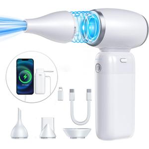 Compressed Air Duster, 3 Adjustable Turbo Air Blower 150000 RPM Jet Blower 8000mAh Electric Air Duster for Computer Keyboard,Rechargeable Cordless Turbo Air Duster Replace Compressed Air Canned