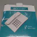 Uvital Corded Phone for Landline, Landline Telephone for Home, Telephone Landline Phones, One Key Redial, Flash, Mute, Pause, Easy to Use, Desktop Phone for Home or Office, White