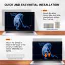 5 x Laptop Privacy Screen 13.3 Inch Compatible with Hp/ Dell/ Acer/ Samsung/ Asus/ Toshiba/ Sony/ Thinkpad, Removable 16:9 Aspect Privacy Filter Screen Protector for 13.3Inch Laptop, Anti Blue Light Glare