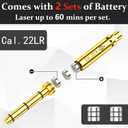 2 x Bore Sighting Laser .22LR/.223/.177/.38SPL/9mm Caliber Red Dot, End Barrel Laser Boresighter with 2 Set of Batteries Bore Sighter Fit for Pistol, Rifle & Air Guns (.22LR)