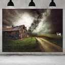 10x8ft Fairy Tale Tornado Halloween Party Photography Backdrop Farm Grassland Photo Background Chalet Girl Children Birthday Party Decor Newborn Video Shooting Studio Props