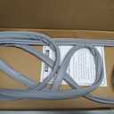 Upgraded DA63-06538B Freezer Door Gasket Compatible with Samsung Refrigerator Freezer Door Gasket RS25J500DSR/AA Door Gasket, DA97-08239A DA97-08239B RS261MDRS RS25H5111SR Fridge Door Seal, Gray