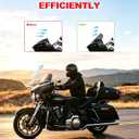 Brown 9 Inch Wave Windshield Windscreen