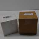 Monarch Abode Hand Hammered Tissue Box Cover Square, White Tissue Holder for Bathroom, Square Metal Dresser Accessories for Home, Decorative Tissue Box Holder, Classic White Handcrafted Tissue Cover