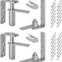 Saloon Door Hinges Self-Return Double Swinging Cafe Door Hinges 304 Stainless Steel Hardware with 50Lbs - 110Lbs Load - Bearing 2 Set