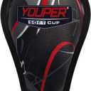 Youper Boys Youth Soft Foam Protective Athletic Cup (Ages 7-12), Kid Athletic Cup for Baseball, T-Ball, Football (Black Red)