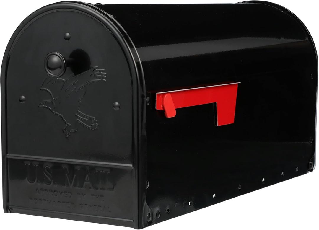 Gibraltar Mailboxes OM160BEC Outback Double Door, Large Capacity Mailbox, Black