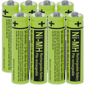 RocketBus 8-Pack BK-40AAABU Replacement Battery for Panasonic Cordless Phone