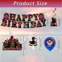 48Pcs S.tr.anger Birthday Party Supplies, Decorations Set Includes Banner, Balloons, Hanging Swirls, Cake Cupcake Toppers, Tablecloth for Boys Girls S.tra.nger Theme