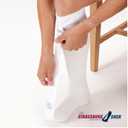 Strassburg Sock White Large Size (fits calf circumference from 16 to 21 inches) (Beige, L)