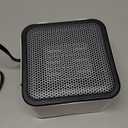 Amazon Basics Ceramic Space Heater, Mini Heater for Office Desk, 500 W, Portable Tent Heater for Camping (Indoor Use), With Tip-Over Protection, Lightweight (1.4 LBS), White, 5.9 x 3.2 x 6 inches