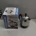 Farberware Electric Coffee Percolator, FCP240, Stainless Steel Basket, Automatic Keep Warm, No-Drip Spout, 4 Cup, Black/Silver