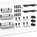 35PCS Slatwall Accessories for Garage Organization Workshop Storage