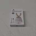 Ultrasonic U-Shaped Toothbrush for Teeth Whitening, Electric Toothbrush for Adults 360-degree Cleaning,3 Brush Heads, Wireless Charging and IPX7 Waterproof Kit for Travel or Home(Black)