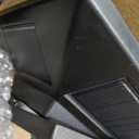 2 Pack Solar Wall Lanterns with Replaceable Bulb,Outdoor Hanging Lights with 4 Solar Panels,Dusk to Dawn Led Outdoor Wall Sconce, Anti-Rust Waterproof Lanterns with Hooks,3000K Warm White (Black)