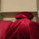 Gejoy Christmas Velvet Red Bow Christmas Tree Topper Bow Decorations 17.7''x9.8'' Red Xmas Decorations for Xmas Tree Home Wreath Front Door Fireplace