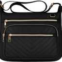 Crossbody Purse for Women Travel, Large RFID Anti-Theft Shoulder Crossbody Bag With Multiple Pockets for Daily Or Work (Medium, Black)