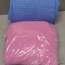 HOMEXCEL Hot Yoga Towels 2 Pack, (26.5" x 72") Non-Slip & Ultra-Absorbent Microfiber Yoga Mat Towels for Hot Yoga, Pilates, Exercise, Fitness, Bikram and Workout, Blue/Pink
