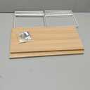 Cabinet Organizer Shelf, Spice Rack, Adjustable height, Stackable and Nesting Shelves,Metal and solid wood, For multiple scenarios in the kitchen, office or closet (White)