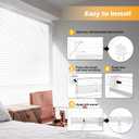 LazBlinds Cordless 1" Vinyl Mini Blinds for Indoor Windows - Light Filtering Horizontal Window Blinds & Shades, 21" W x 36" H, White