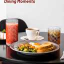 Vintage Sunflower-Pattern Glasses Set of 8, 14 oz Tall & 10 oz Short Glass Cups, Mixed-Size Embossed Glassware Tumblers for Water, Juice, Cocktails, Clear Textured Drinking Glasses, Dishwasher Safe