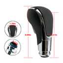 VBT Perforated Leather Shift Knob for Buick Regal - Glossy ABS Plastic Core, Direct Fit for 2009-2012 Models (4.09" L x 1.79" W)