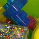 Jelly Blox Stash 'N Stack 2-in-1 Storage Case with 30 Blocks | Toddler & Preschool Building Blocks Kids Can Squeeze & Stretch | MESH ACCREDITED | Safety Tested & Ouch-Free | Sensory Play Toy Ages 2+