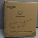 10 Inch Square Griddle Pan, Nonstick Grill Pan for Cooking Eggs, Omelettes, and More, Griddle Cookware, PFOA Free