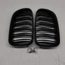 F10 Grille - Front Kidney Grille Double Slats Glossy Black Compatible with 2010-2017 BMW 5 Series F10 F11 F18 Sedan 520i 528i 535d 535i 550i 520i - ABS Gloss Black Kidney Grill