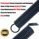 Pair of 160 lbs Heavy Duty Garage Door Extension Springs Stretch Spring,High Precision Electrophoresis Black Coated for Corrosion Resistance,MIN 18000 Cycles for 7ft Garage Door Springs Replacement