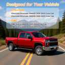 R-GEE in-Channel Window Rain Guards Fit for Chevrolet (Chevy) Silverado/GMC Sierra 2500HD/3500HD 2020-2025 Crew Cab, Durable Window Deflectors, Vent Window Visors Exterior Car Accessories, 4 Pieces