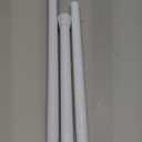White Tension Curtain Rod for Windows 28 to 48 inch Adjustable Expandable Pressure Spring Curtain Rod No Drilling Curtain Rod for Bedroom Doorway Closet Door