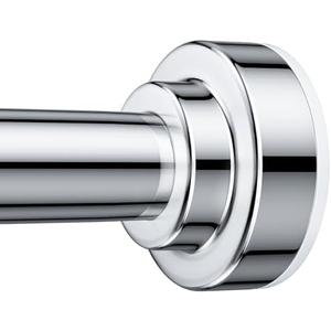 TEECK Shower Curtain Rod, 32-104 inch Adjustable Spring Tension Curtain Rod, Never Rust Anti-Slip Shower Curtain Rod for Bathroom, No Drilling, Never Collapse, Easy to Use, Silver