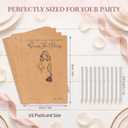Guess the Dress & Draw the Dress Bridal Shower Game Kit for 30 Guests 97-Piece Complete Set with Permanent Pencils, Stickers & Hemp Rope, Wedding Shower & Bachelorette Party Games