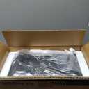 Fish Tank, 2.2 Gallon Smart Aquarium, Small Fish Aquarium Kits with Smart Humidifier, Auto Feeder, Silent Water Pump, Temperature Display & 7-Color Lighting, for Office & Home - Black