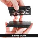 2 x KashoClean Playing Cards, Waterproof Plastic Playing Cards, Easy Shuffling Black Gold Pattern Durable Deck of Cards for Water Card Games and Party - Black