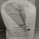 Plufl Hugl Cooling Body Pillow for Adults Made with Memory Foam | U Shaped Maternity Pillows Great for Side Sleepers & Pregnant Women | Washable Cover | White (Large)