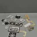 Jetec 12 Pieces Winter Tiered Tray Decor Set Snowflake Wooden Sign Let It Snow Table Decorations Farmhouse Coffee Bar Signs Tray Decor for Home Kitchen Tabletop(Wood Color)