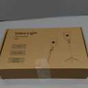 Tripod for iPhone with Light, Portable 15W Ring Light with Stand and Phone Holder for Video Recording, 6000mAh Magnetic Phone Tripod with Light 2500K-9000K for Food Hunt,Mukbang Video,Vlogging,CRI95