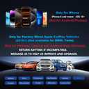 Cabin Care 1080P Baby Car Camera with Wireless CarPlay Adapter for iPhone Only, Real-Time Rear Seat Monitor, 150° Wide-Angle, IR Night Vision, Works with Factory Wired CarPlay (Dog)