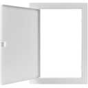 VezoWorks 8 x 12 Inch [Cut Out] Metal Wall Access Panel for Drywall - White HVAC Control Panel, Wall Covering Panels, Plumbing Cover Plates, Door Lock Latch, Breaker Box Cover, Drywall Access Panels