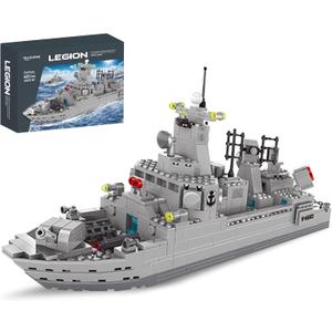 Navy Destroyer Building Set, Battleship Building Toy, A Gift Compatible with Lego Sets for Boys 8-14 & Adults (528pcs)
