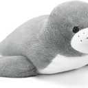 Tezituor Giant Stuffed Seal Plush Toy 31inch, Large Fluffy Seal Stuffed Animal, Gift for Kids Boys Girls on Birthday Christmas