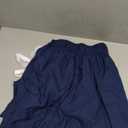 Wrap Around Dust Ruffle Bed Skirt - Navy Blue - for Queen Size Beds with 18 Inch Drop - Elastic Strap - Adjustable Pleated Bedskirt with Brushed Fabric and Wrinkle Free - for Women, Men, Kids & Teens