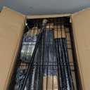 FUTASSI P6 Medium Rolling Clothes Rack Heavy Duty, Clothing Racks for Hanging Clothes, Freestanding Garment Rack with Wheels, Portable Closet Rack Max Load 370 LBS, 30''W x 14''D x 77.6''H, Black