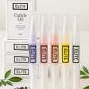 Elite Cuticle Oil Pen  5 Pack Moisturizing Nail & Cuticle Oil with Jojoba Oil, Olive Oil & Vitamin E  Hydrating Nail Care Set of 5 Scents (3ML Each)