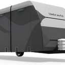 Umbrauto Travel Trailer RV Cover, Waterproof & Ripstop Camper Cover with 4-Layer Sides, Sun and Snow Protection, Extra Windproof Ropes, Fits Toy Hauler, Size 22""-24