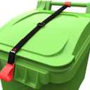 Original ONE-Handed Garbage Can Lock The ONLY One with The Handle! Keep Hands Clean. No Drilling - No Tools. Garbage Can Lid Lock Security