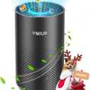 Air Purifiers for Bedroom Home up to 800 ft, Vniup H14 True HEPA Room Air Purifiers for Bedroom, with Fragrance Function Sleep Mode& Light Mode Air Cleaner for Pet Dander Odor Dust Smoke (Middle, Black)