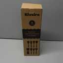 Riveira 9 Pieces Teak Wooden Spoons For Cooking  Premium & Durable Organic Teak Wooden Cooking Utensils  Non Stick Wooden Spatula For Cooking  Non Toxic Utensil Set With Holder & Spoon Rest